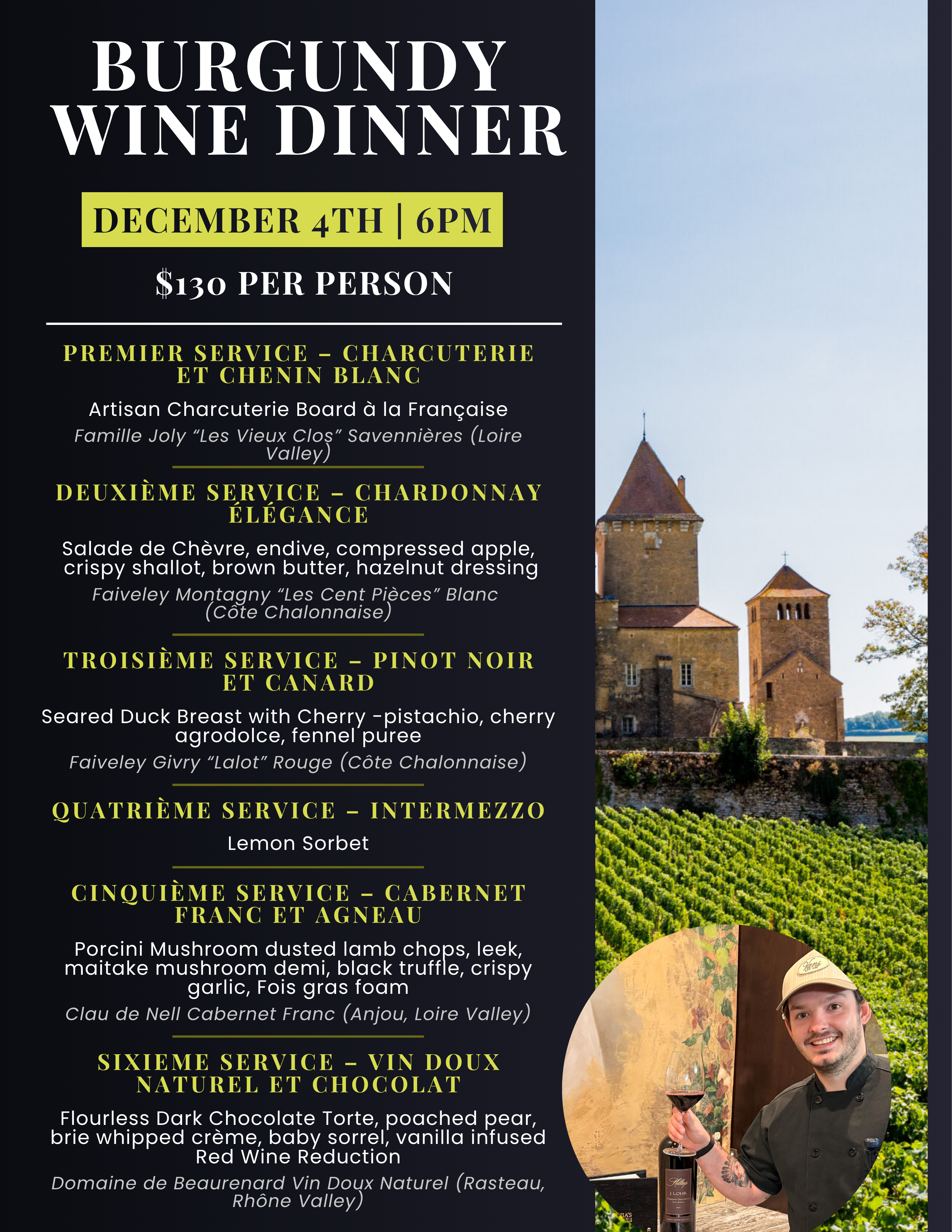Burgundy wine dinner 2025 1