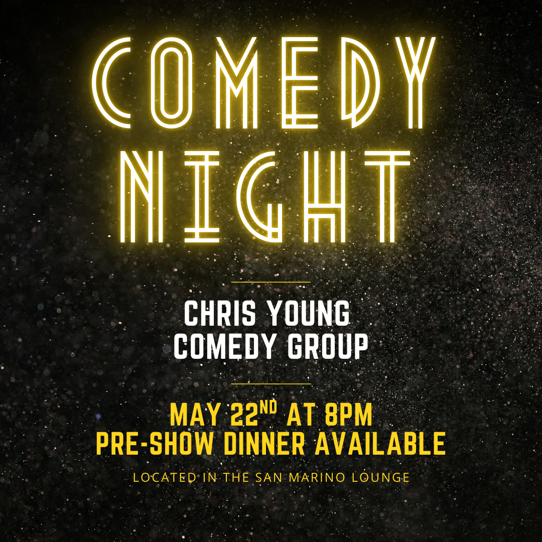 Gold Black Comedy Night Poster