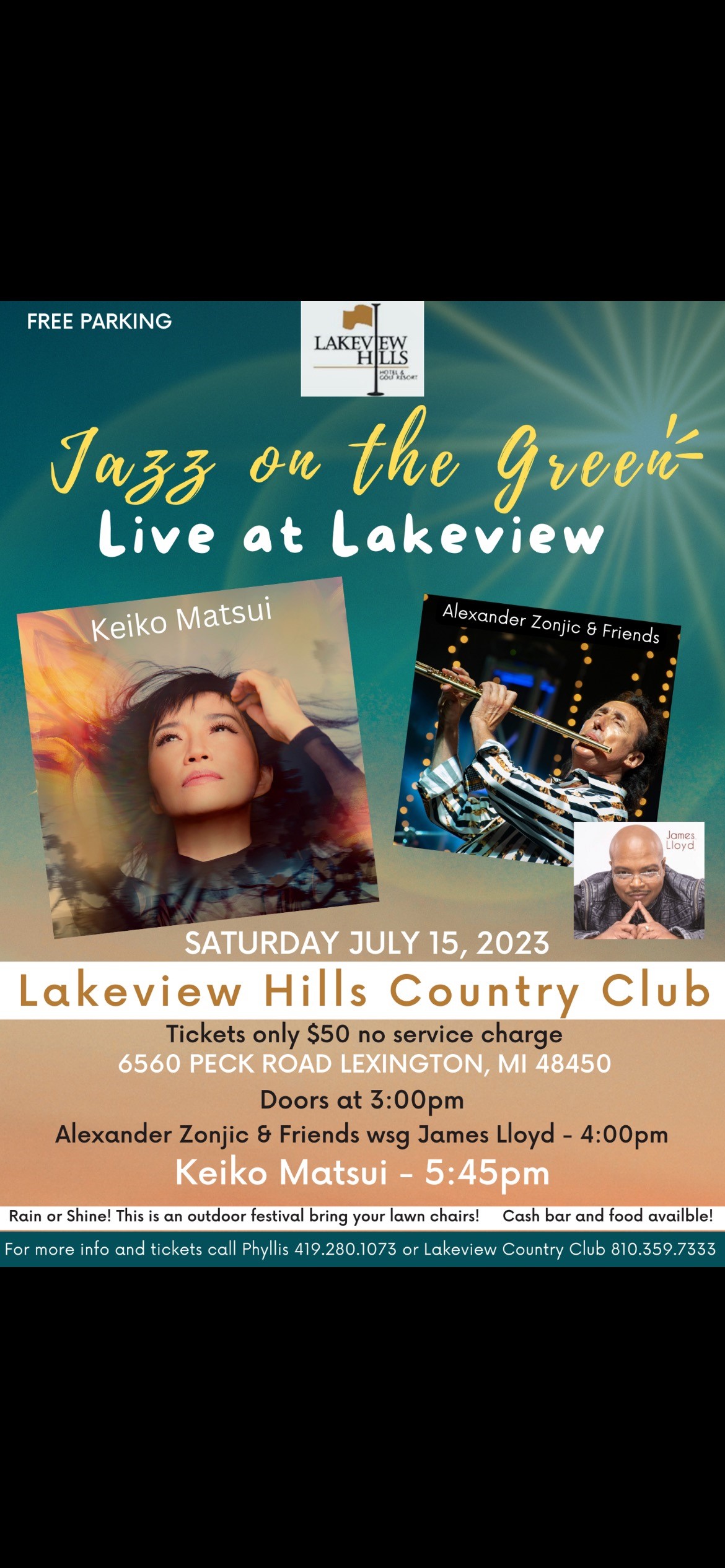 Jazz on the Green Flyer
